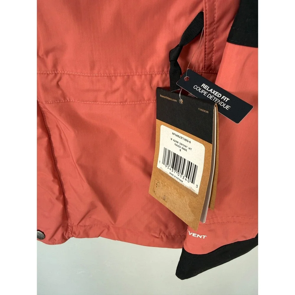 The North Face K2RM DryVent Hooded Rain Jacket Mens Small Rose Colorblock Shell‎